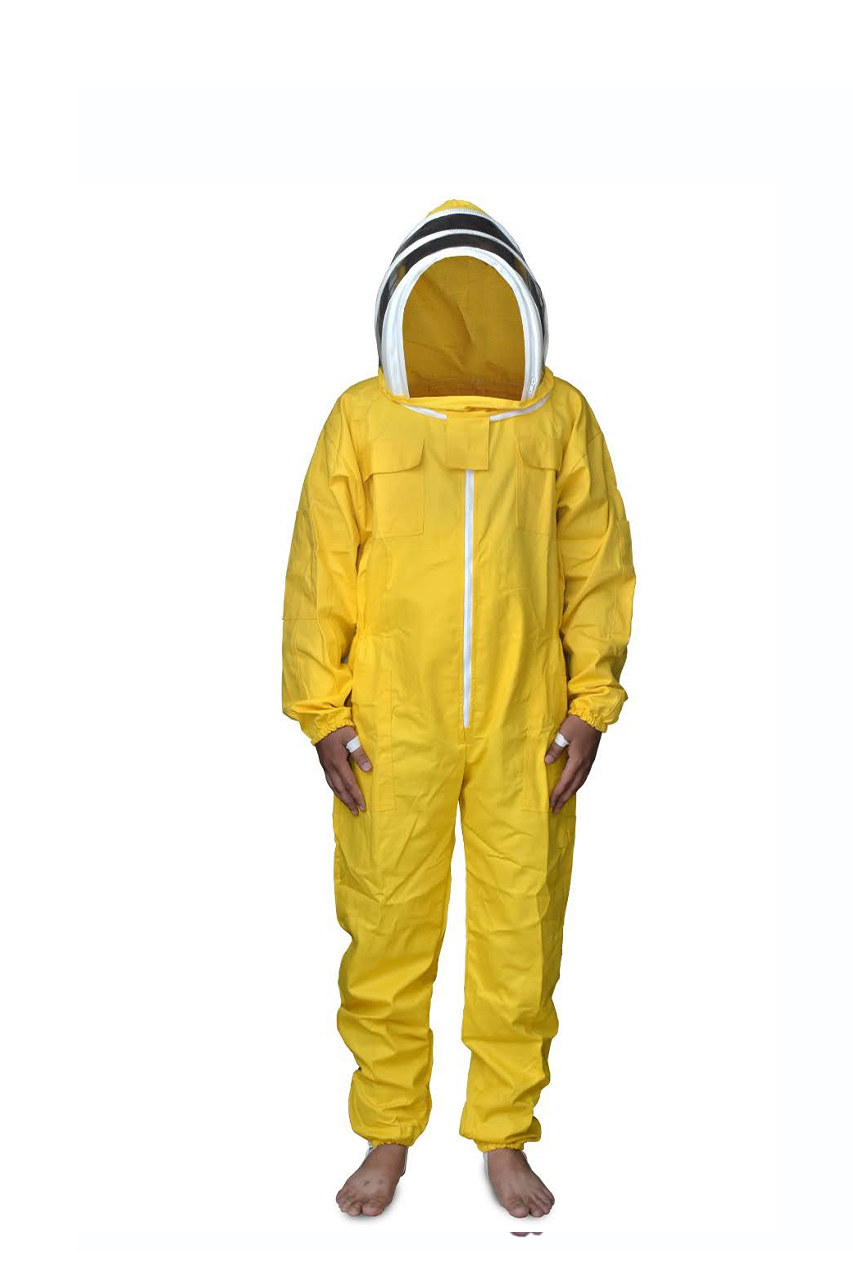 Yellow Cotton Bee Suit