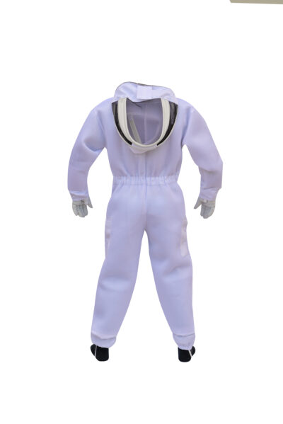 White Air Mesh Bee Suit With Fencing Veil - Image 5