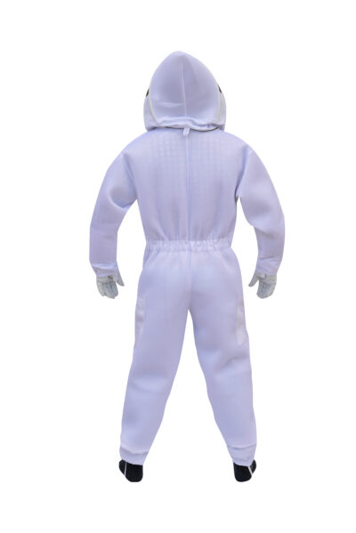 White Air Mesh Bee Suit With Fencing Veil - Image 4
