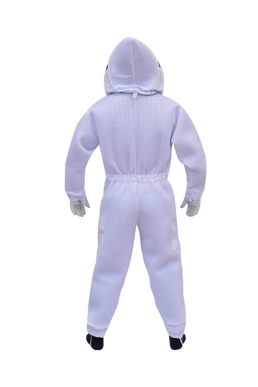 White Air Mesh Bee Suit With Fencing Veil - Image 4