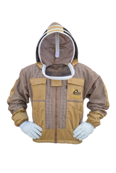 Khaki 3 Layer Bee Jacket With Fencing Veil