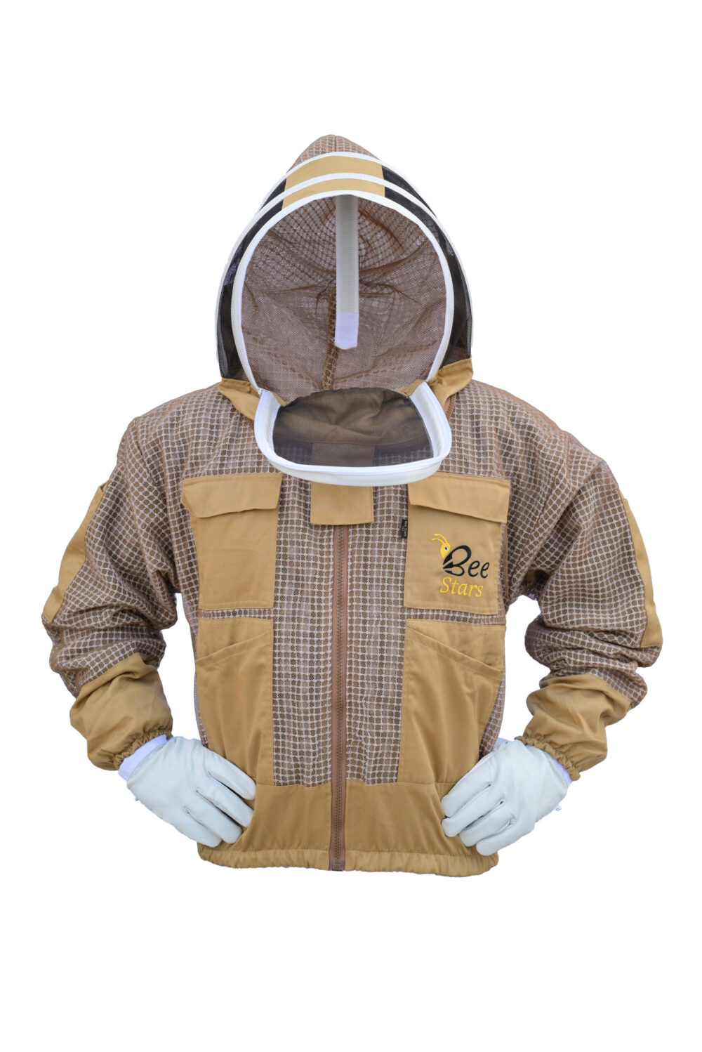 Khaki 3 Layer Bee Jacket With Fencing Veil
