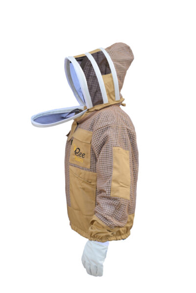 Khaki 3 Layer Bee Jacket With Fencing Veil - Image 3