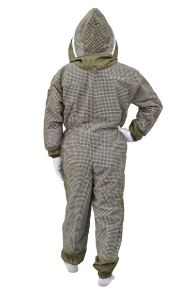Olive Green 3 Layer Bee Suit With Fencing Veil - Image 4