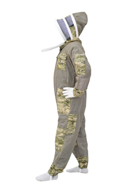 Camu Green 3 Layer Bee Suit With Fencing Veil - Image 5