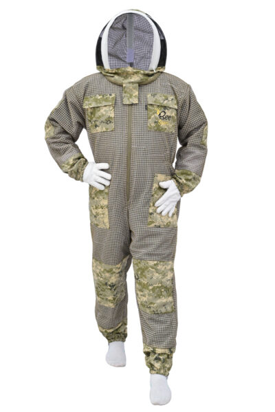 Camu Green 3 Layer Bee Suit With Fencing Veil
