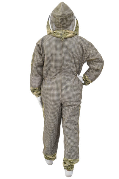Camu Green 3 Layer Bee Suit With Fencing Veil - Image 3