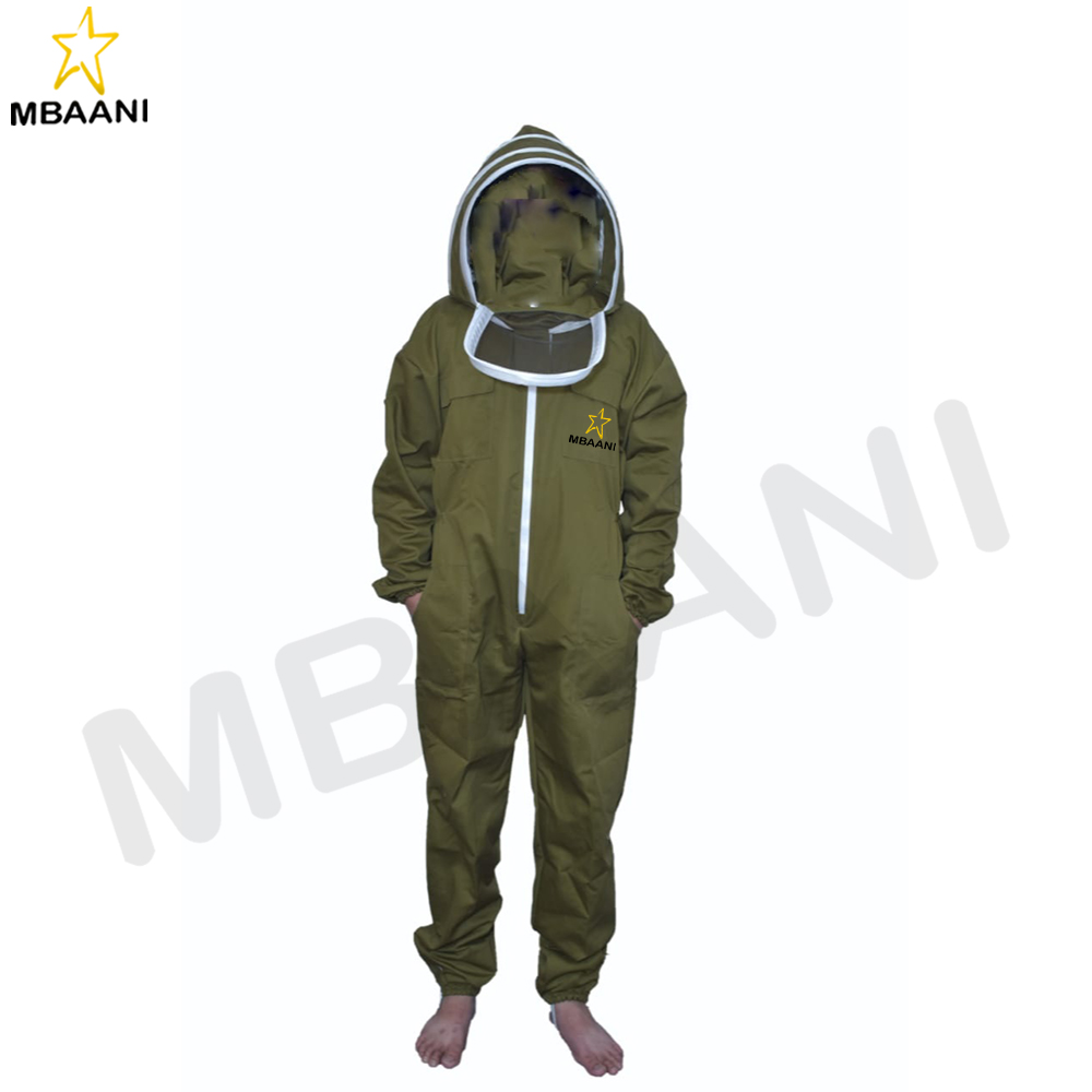 Olive Green Cotton Bee Suit