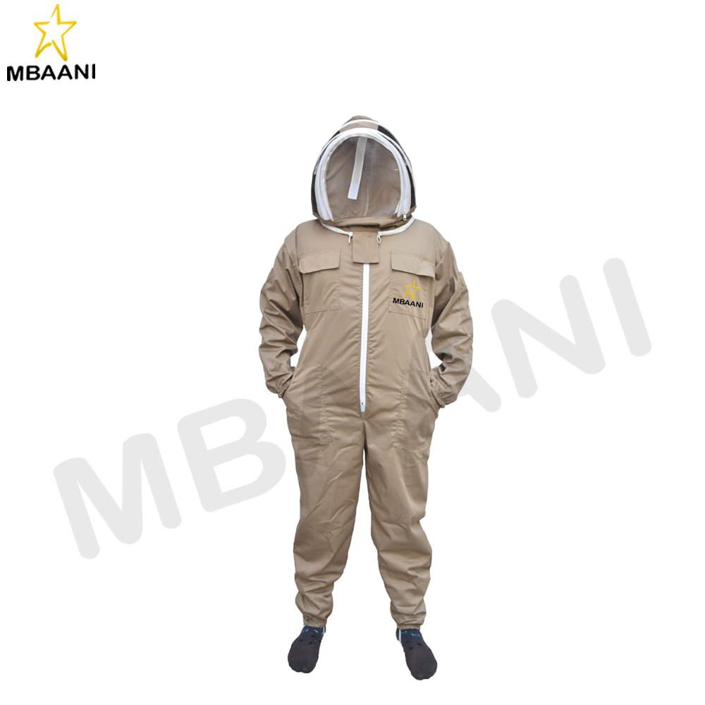 Beige Cotton Bee Suit