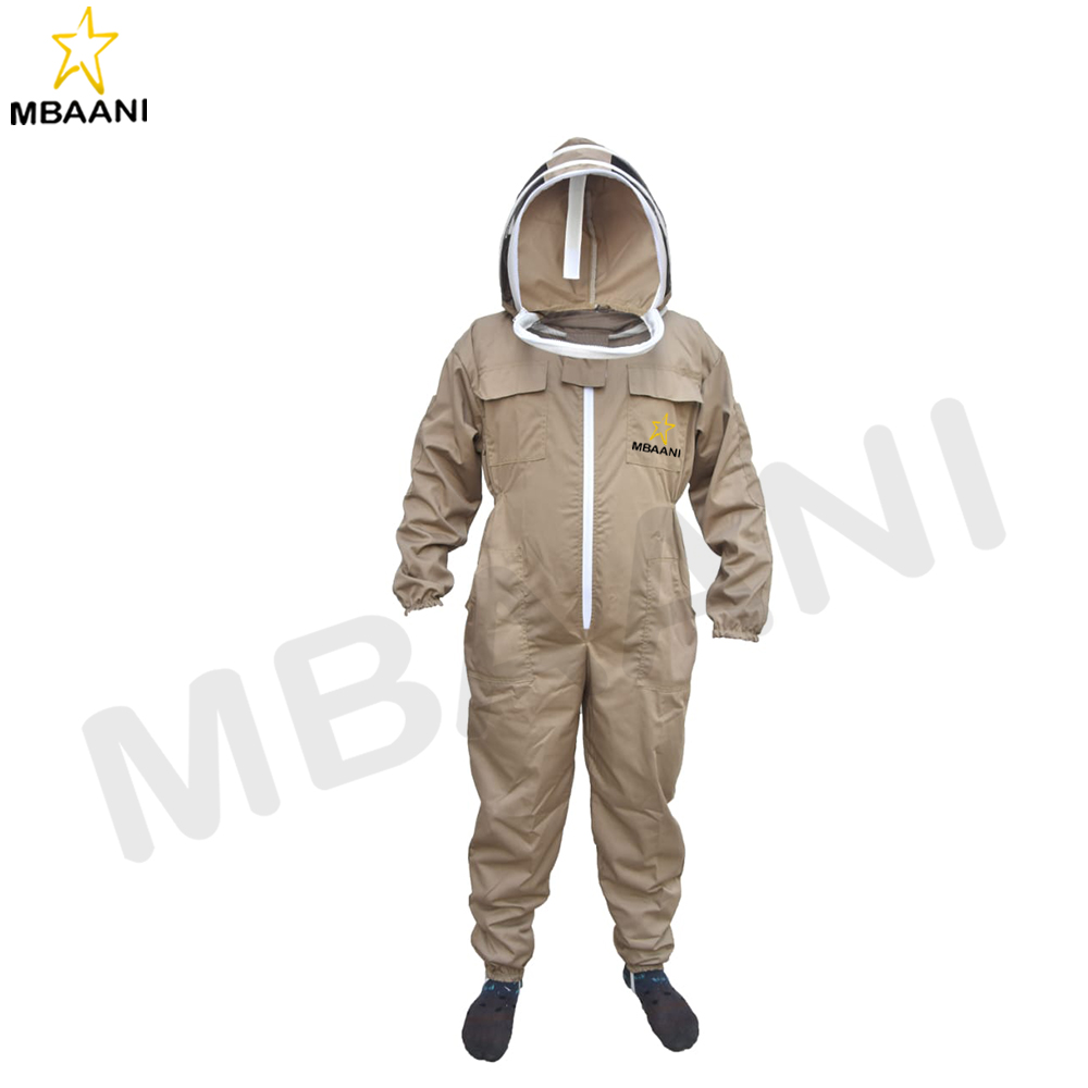 Beige Cotton Bee Suit