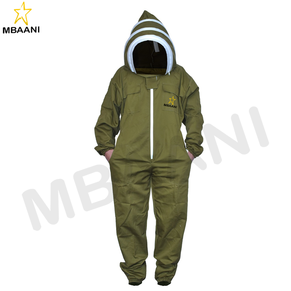 Olive Green Cotton Bee Suit