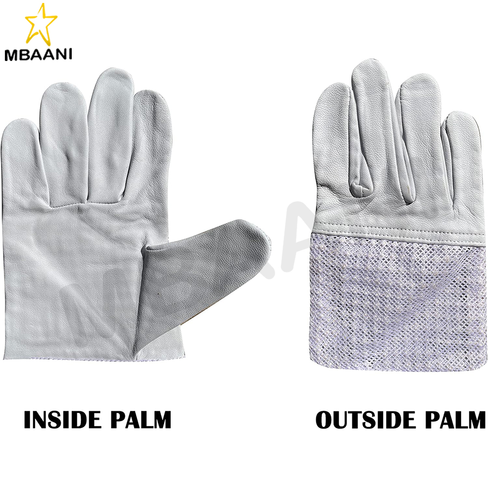 Goatskin Leather Gloves with Full Three Layer Sleeves.